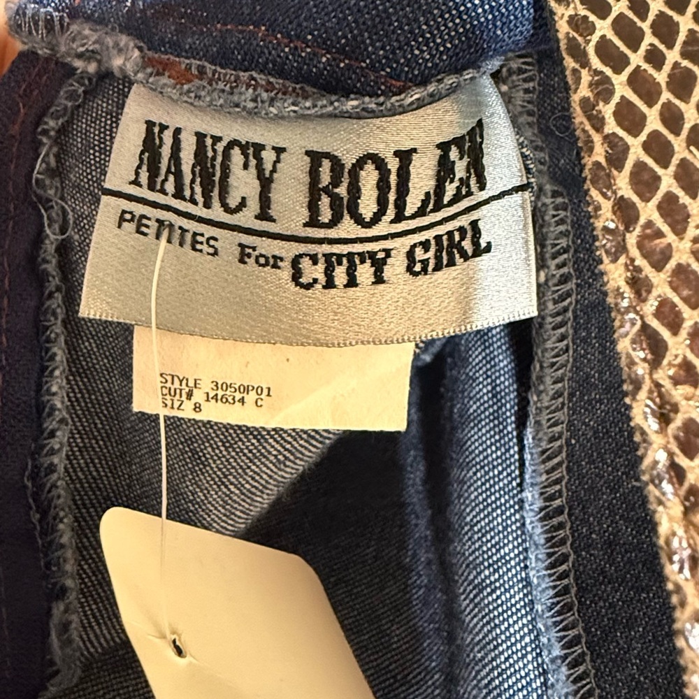 NANCY BOLEN CITY GIRL VINTAGE DENIM SKIRT - Picture 6 of 8